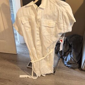 White High Low Dress